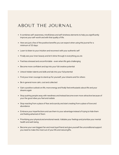 30-Day Self-Worth Booster Journal