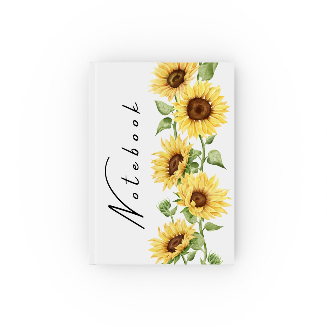 Sunflower Hard Backed Journal | Floral Notebook for Writing, Journaling, and Note-taking
