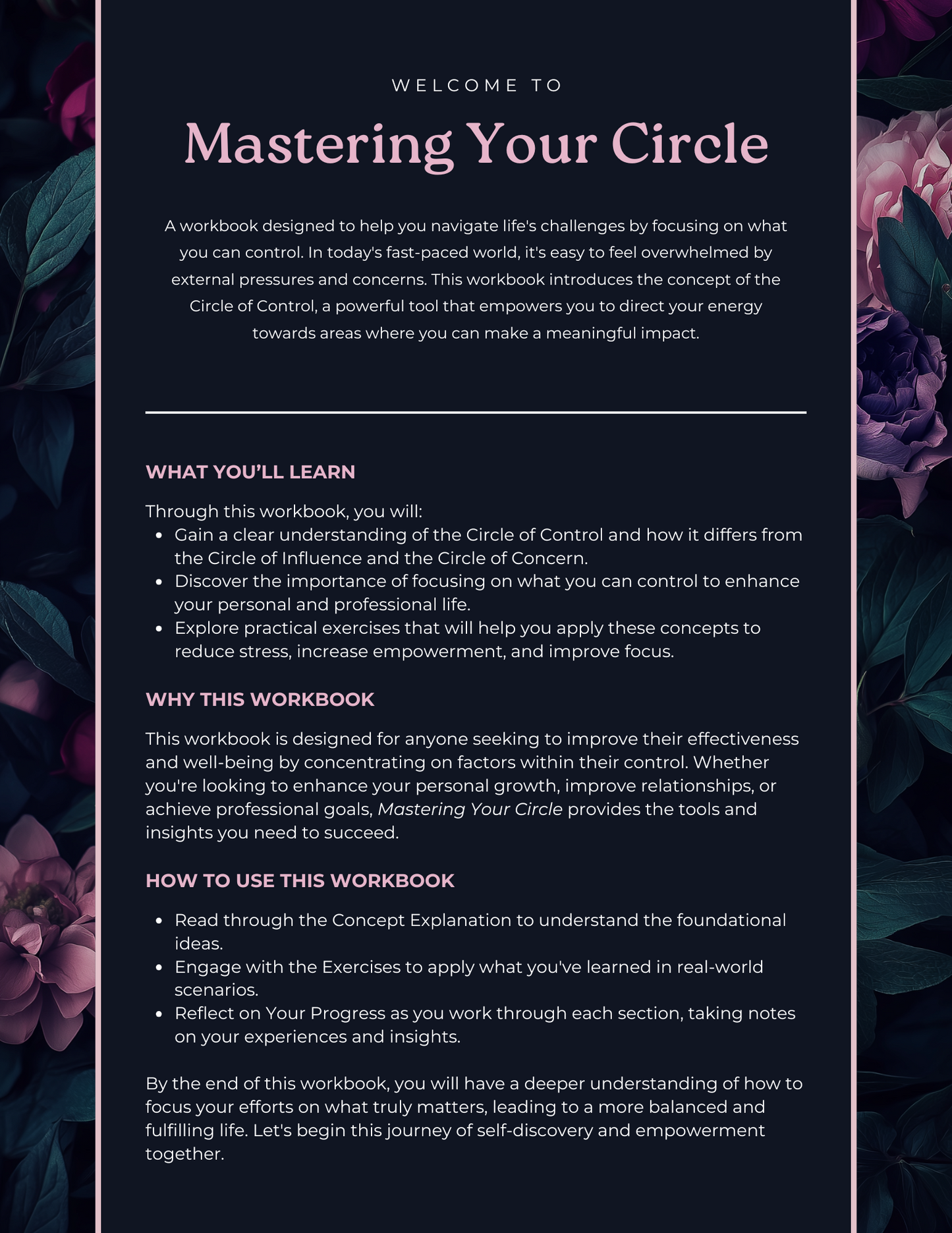Mastering Your Inner Circle Workbook